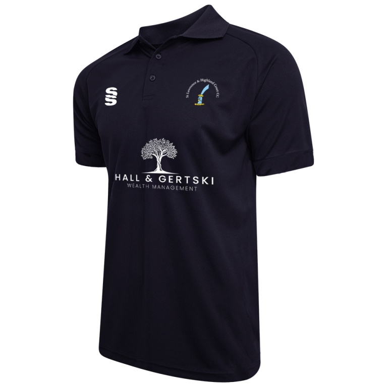 Juniors - Dual Solid Colour Polo - Navy