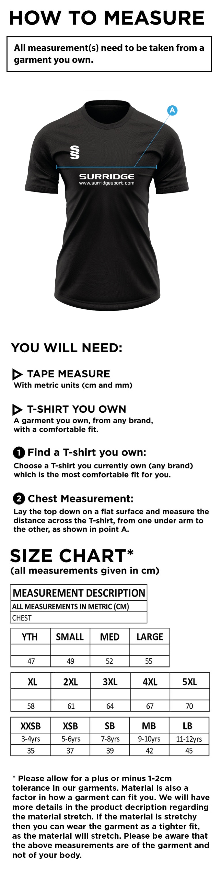 Women's - Camo T-shirt - Unisex Fit - Size Guide