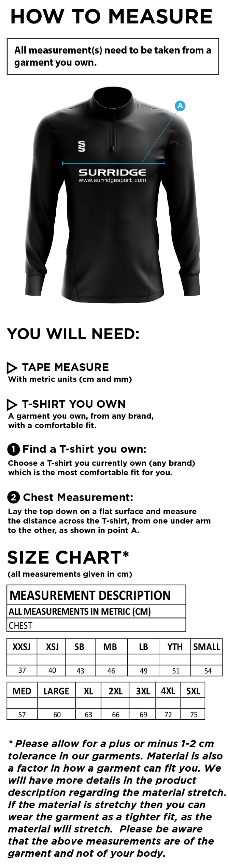Women's - Camo 1/4 Zip Performance Top - Unisex Fit - Size Guide