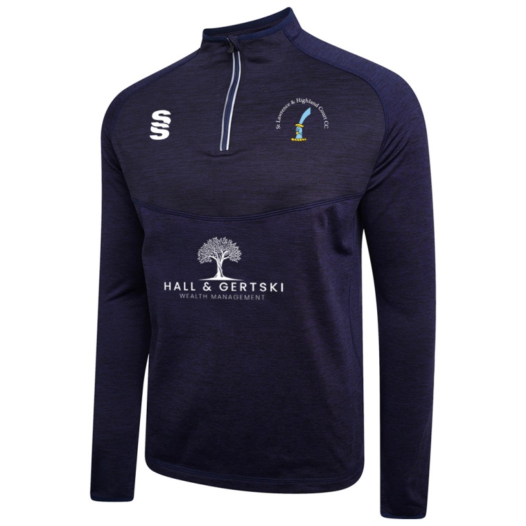 Juniors - 1/4 Zip Dual Performance Top - Navy