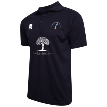 Juniors - Dual Solid Colour Polo - Navy