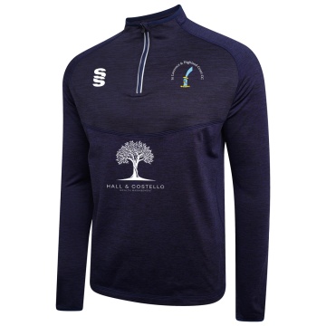 Juniors - 1/4 Zip Dual Performance Top - Navy