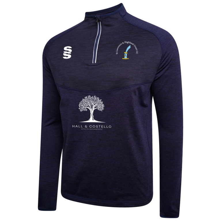 Juniors - 1/4 Zip Dual Performance Top - Navy